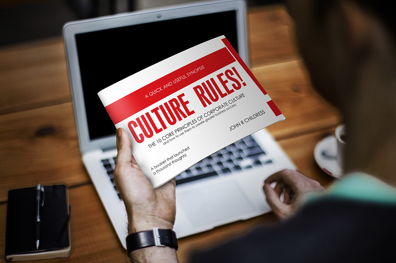 Booklet stworzony do promocji książki 'Culture Rules'
