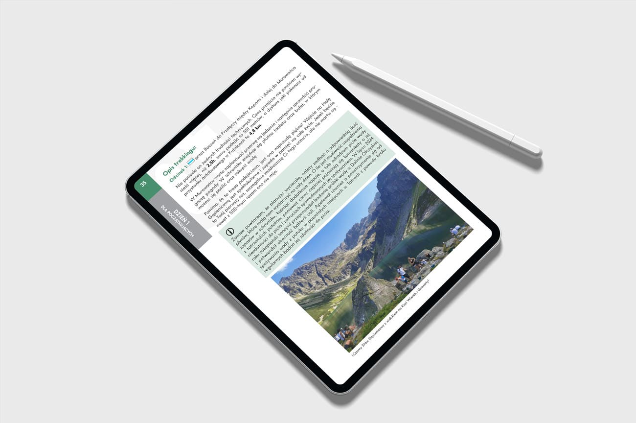 Projekt przewodnika turystycznego w formie e-booka