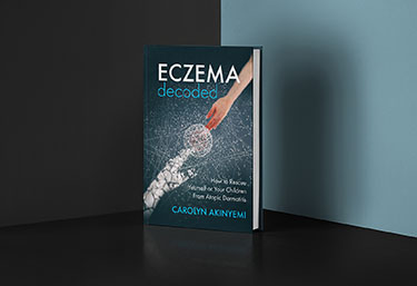 Projekt okładki 'Eczema decoded' Carolyn Akinyemi
