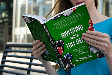 Projekt okładki dla 'Investing with a full deck' Joe Christian
