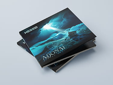 Projekt okładki i książeczki do płyty 'Adonai' zespołu HESED