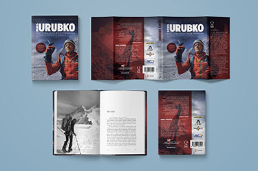 Projekt okładki i składu dla 'Bez strategii przetrwania' Denisa Urubki