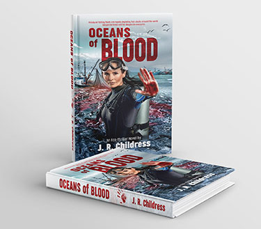 Projekt okładki i skład książki 'Oceans of blood'