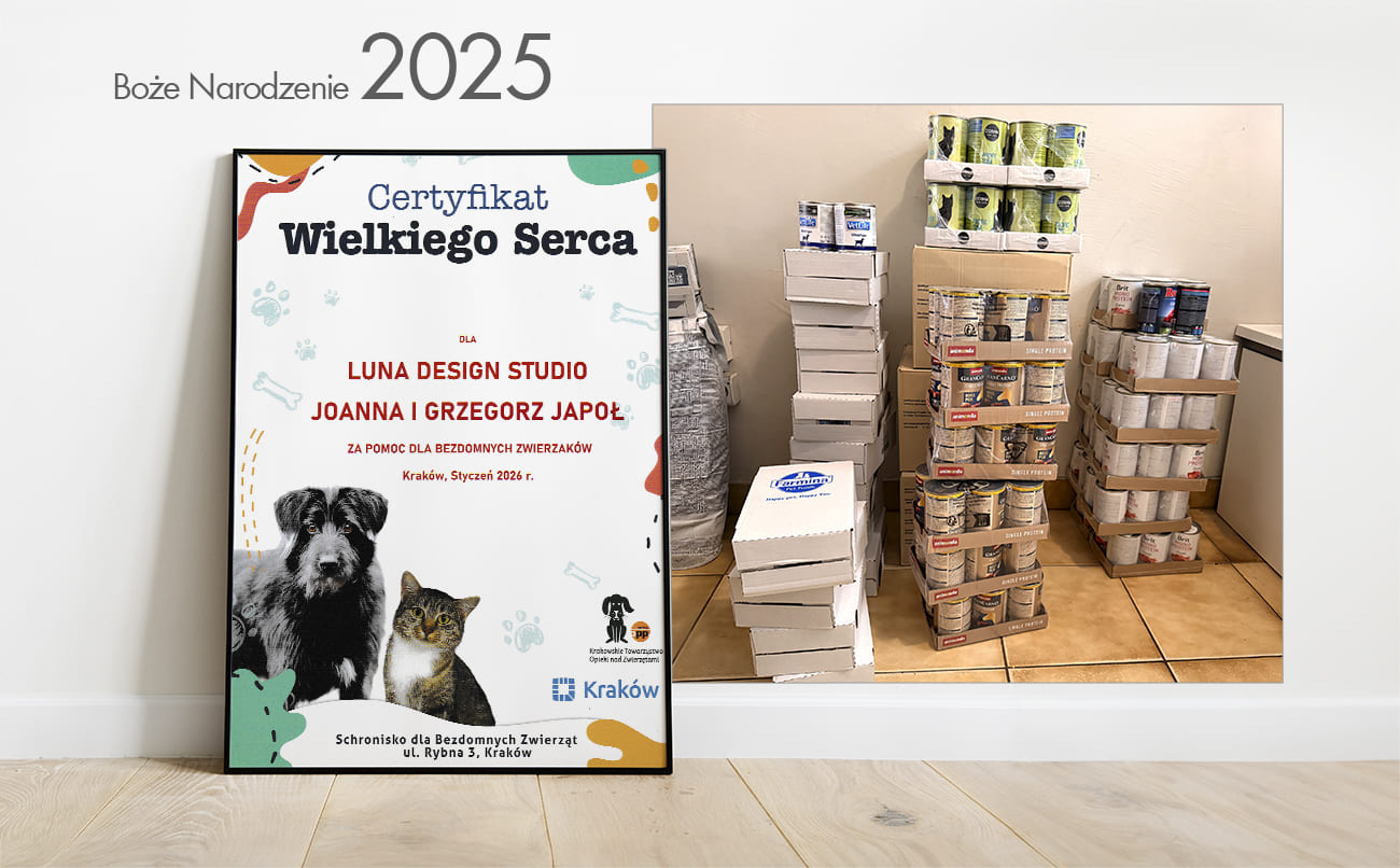 Certyfikat Wielkiego Serca od Schroniska w Krakowie